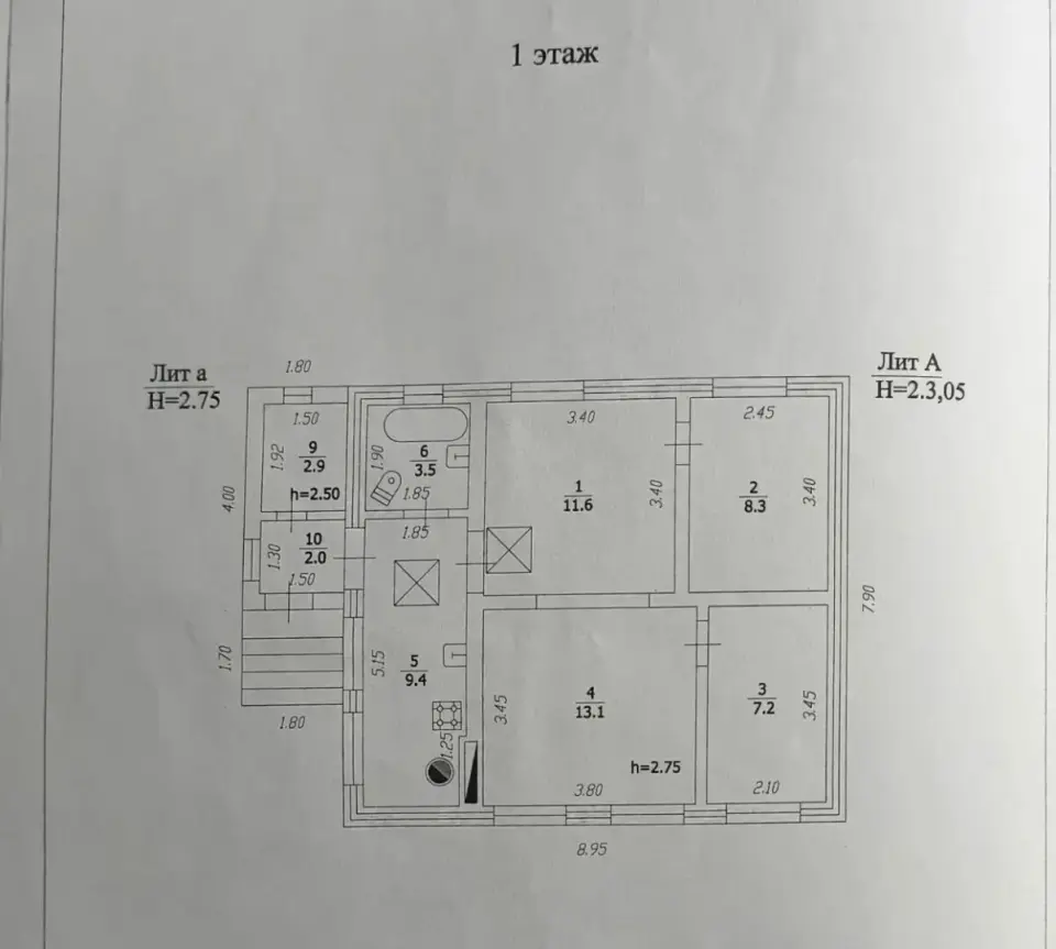 1-этажный дом, 77,5 м² на 5,4 сот. в Крымске