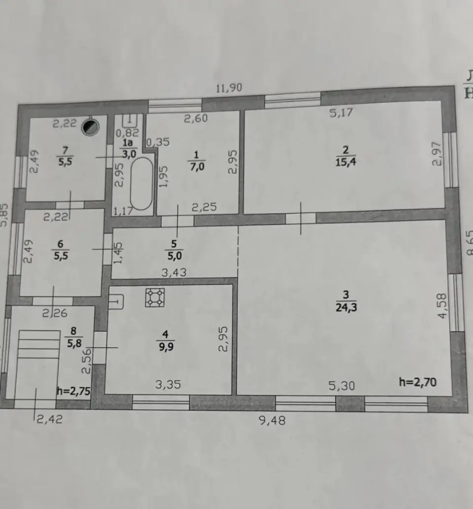 1-этажный дом, 81,4 м² на 5,8 сот. в Крымске