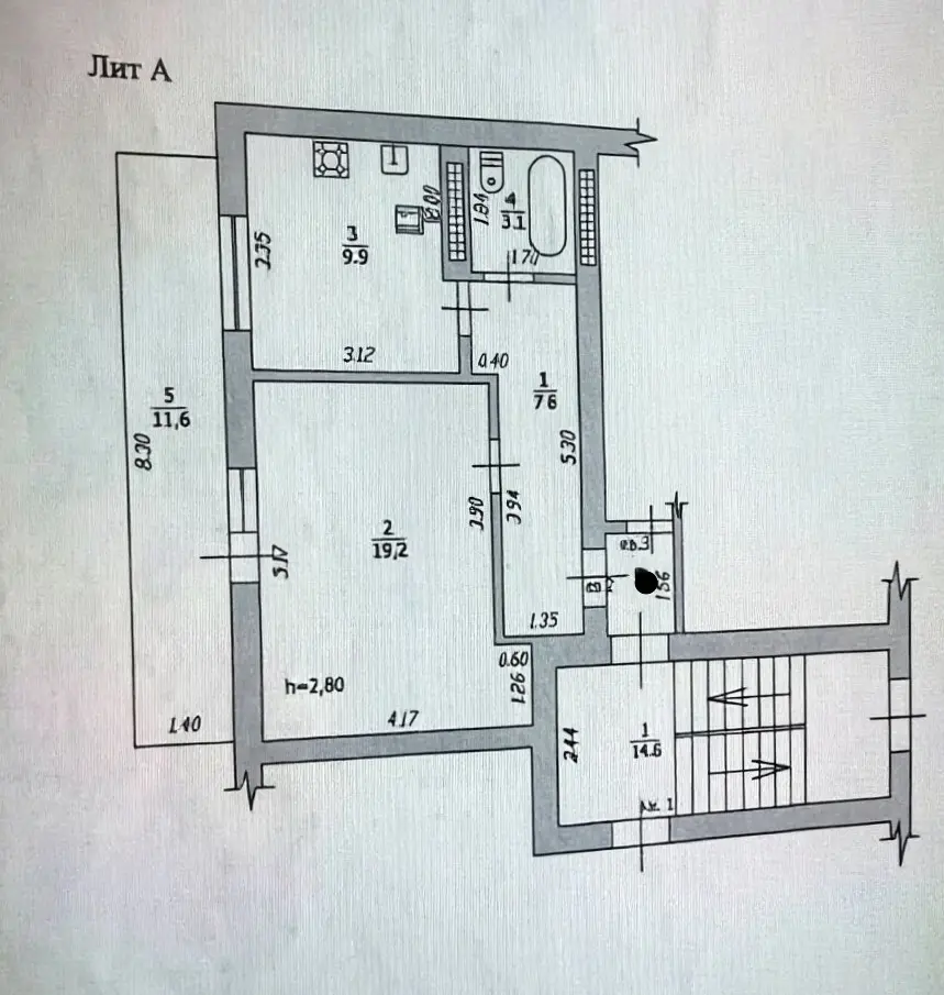 1-комн. квартира, 40 м² в Крымске