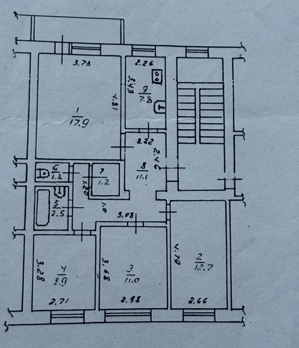 4-комн. квартира, 75,4 м² в Крымске