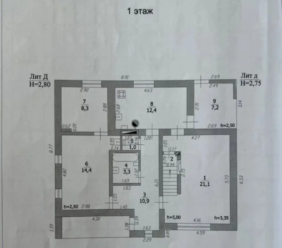 2-этажный дом, 128,5 м² на 4,1 сот. в Крымске