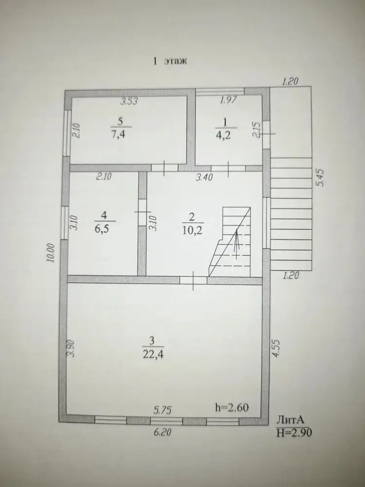 2-этажный дом, 74 м² на 15 сот. в Нижнебаканская ст-це