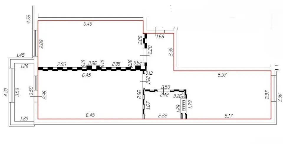 2-комн. квартира, 63,5 м² в Крымске