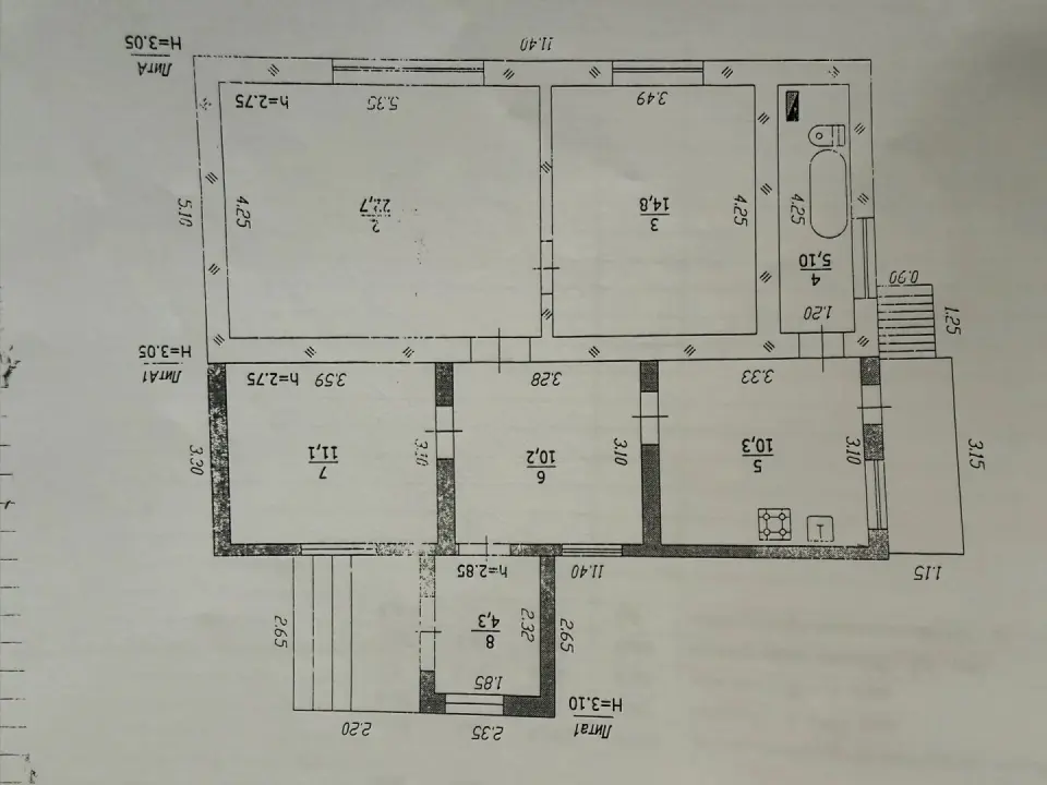 1-этажный дом, 107,9 м² на 14 сот. в Молдаванском