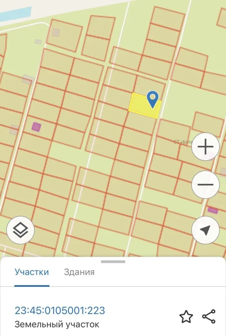 Участок, 5 сот. в сдт Ботаник тер.