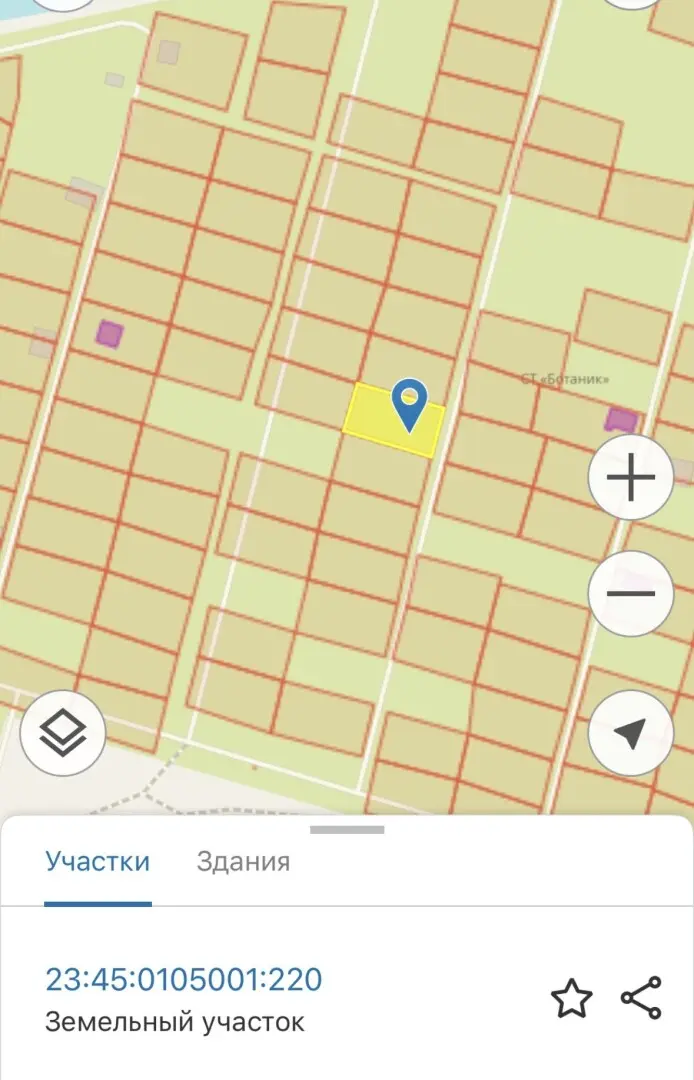 Участок, 5 сот. в сдт Ботаник тер.