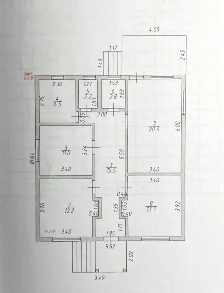 1-этажный дом, 85,3 м² на 7 сот. в Экономическом