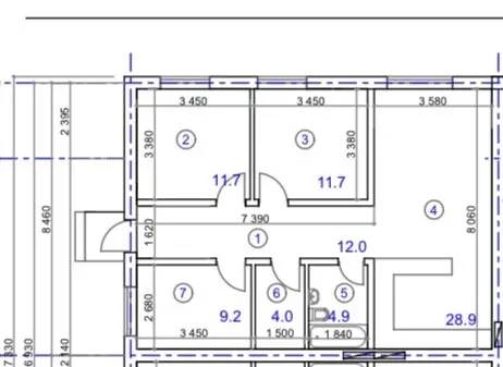 1-этажный таунхаус, 82,1 м² на 2 сот. в Крымске