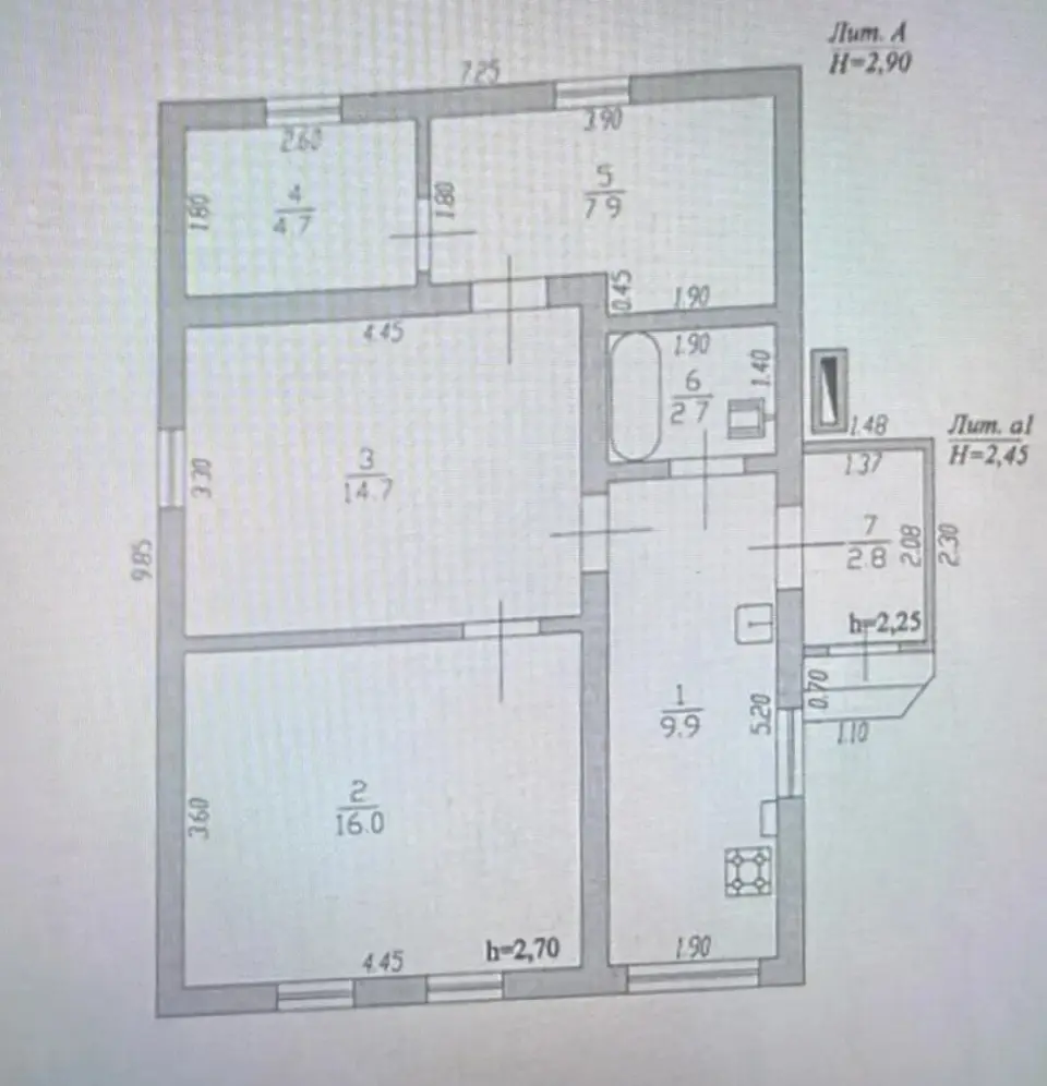 1-этажный дом, 58 м² на 6 сот. в Крымске
