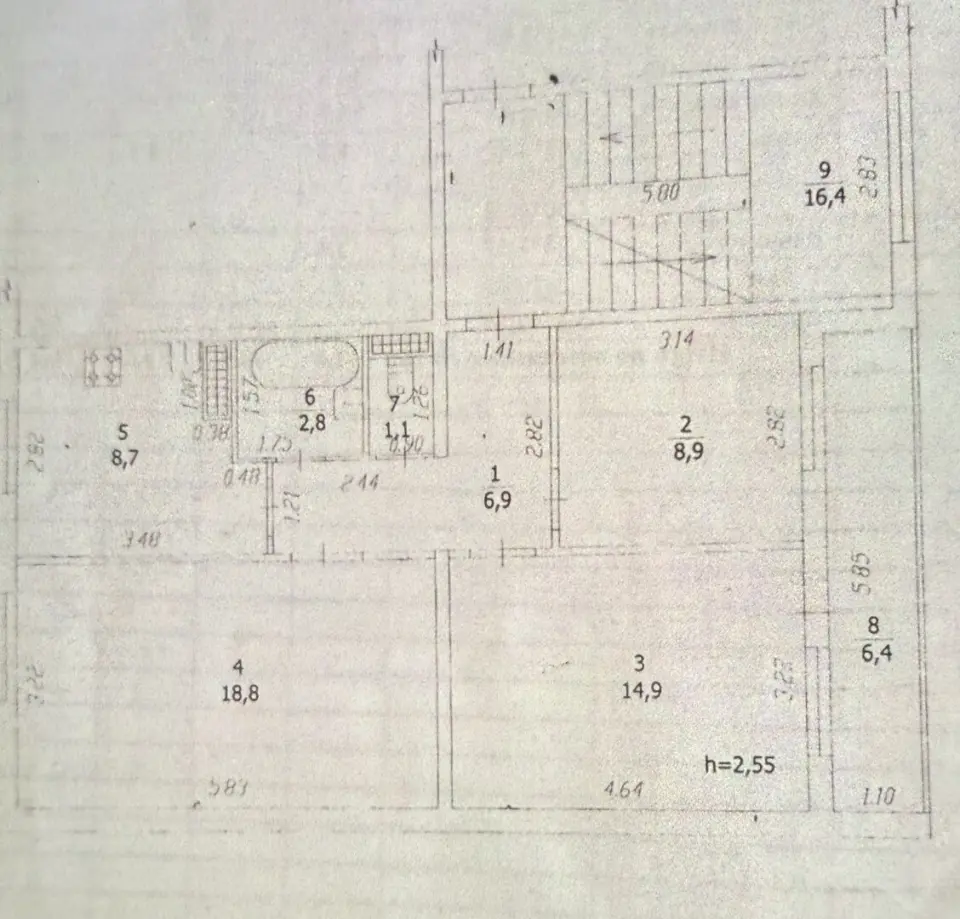 3-комн. квартира, 62,1 м² в Крымске