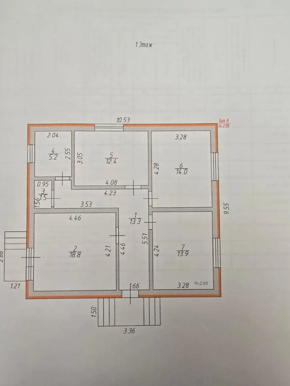 1-этажный дом, 80 м² на 6 сот. в Крымске