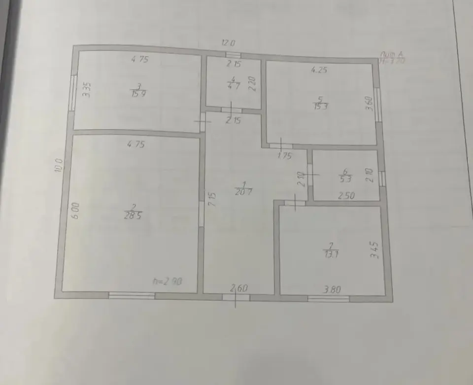 1-этажный дом, 103,5 м² на 4,1 сот. в сдт Озерки тер.