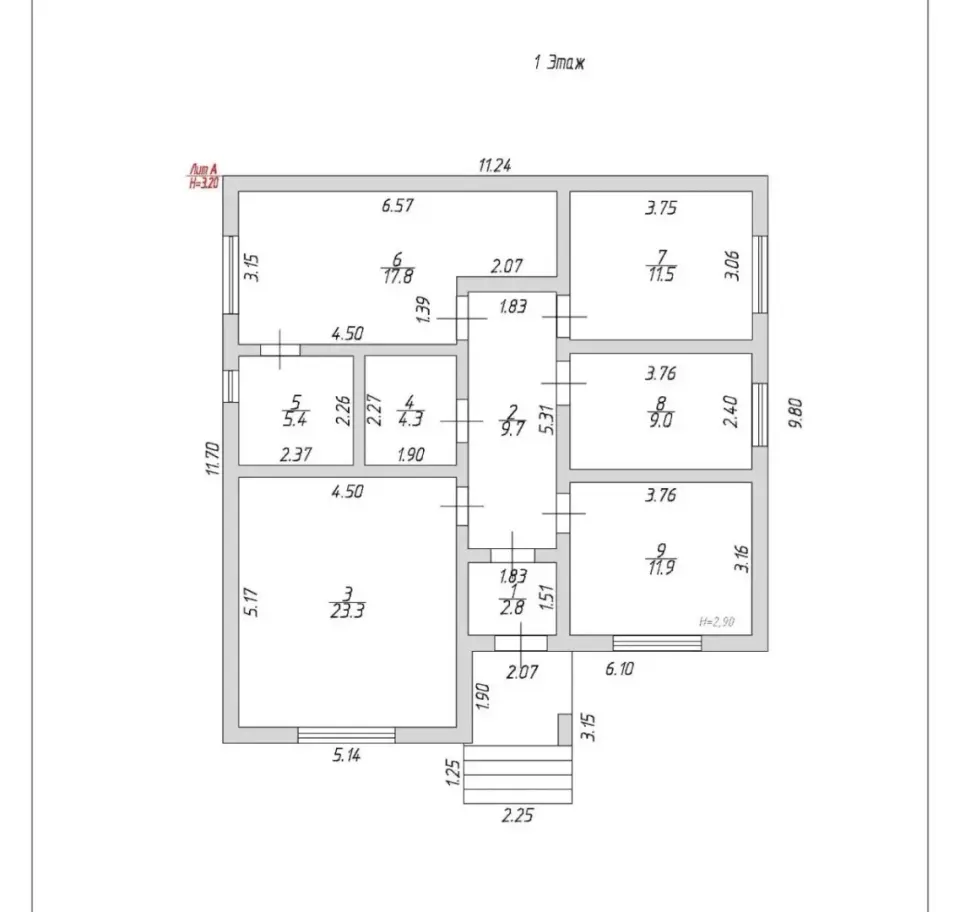 1-этажный дом, 96 м² на 7,5 сот. в Озерки тер. СНТе