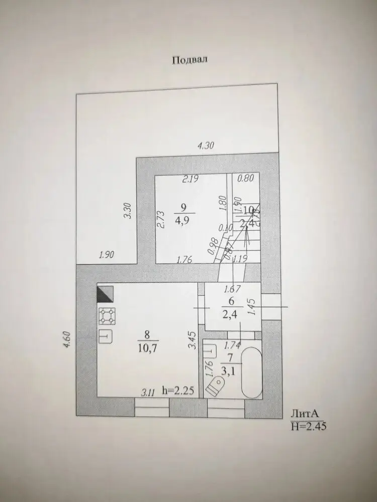 2-этажный дом, 74 м² на 15 сот. в Нижнебаканская ст-це